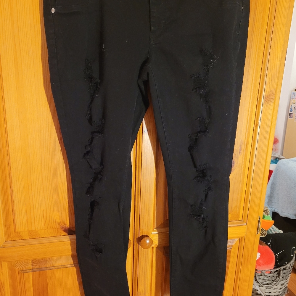 Mossimo Black Skinny Low Rise Jeans